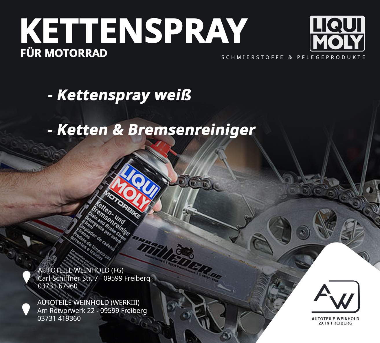 Kettenspray & Reiniger für dein Motorrad von Liqui Moly
