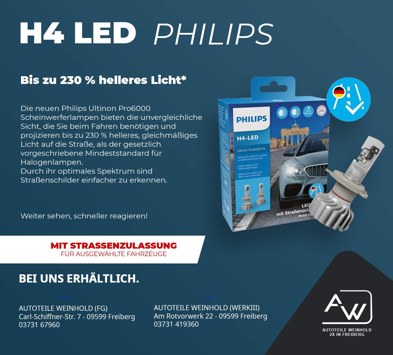 H4 LED von Philips