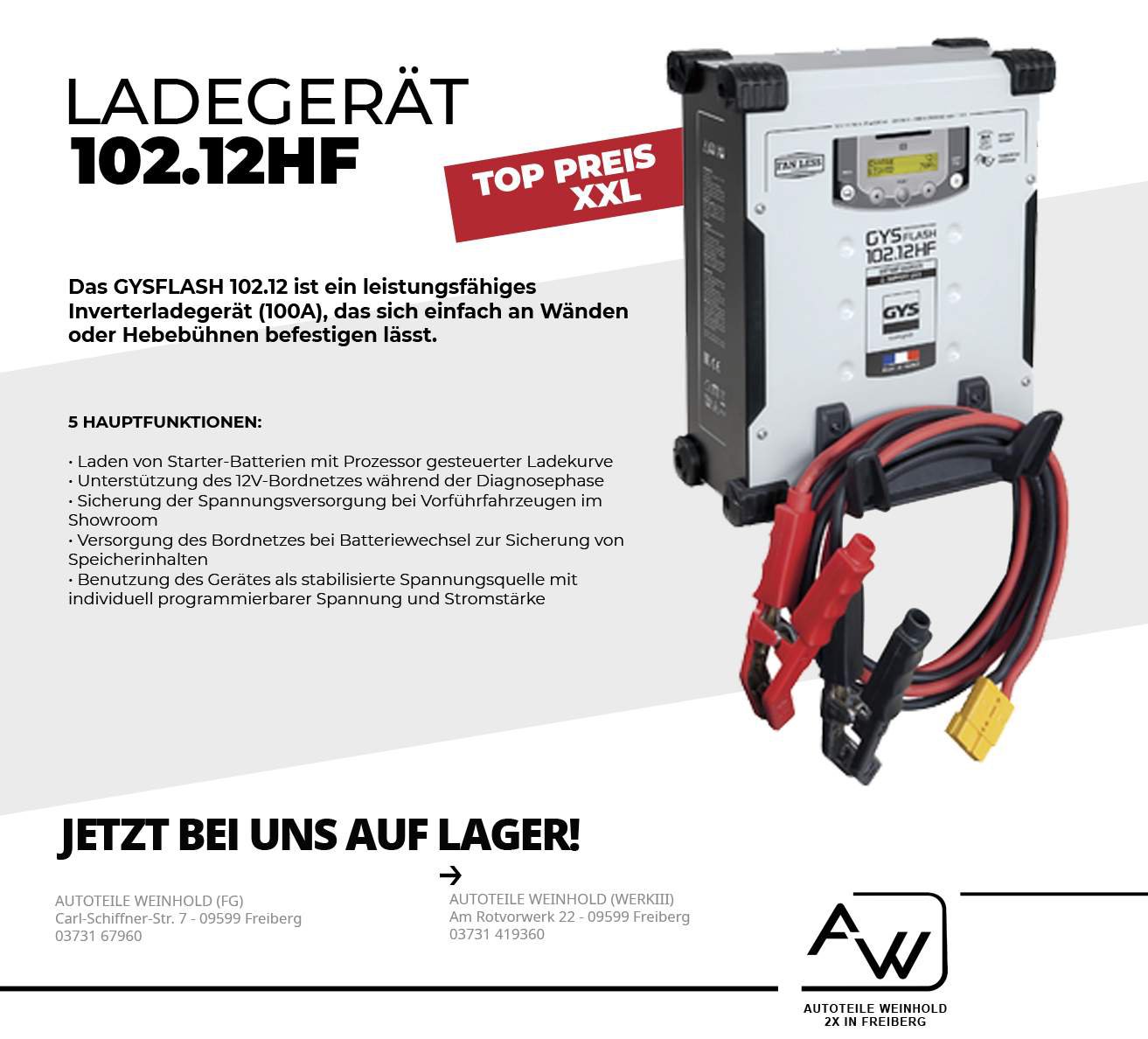 You are currently viewing Ladegerät GYS 102.12HF | TOP PREIS XXL