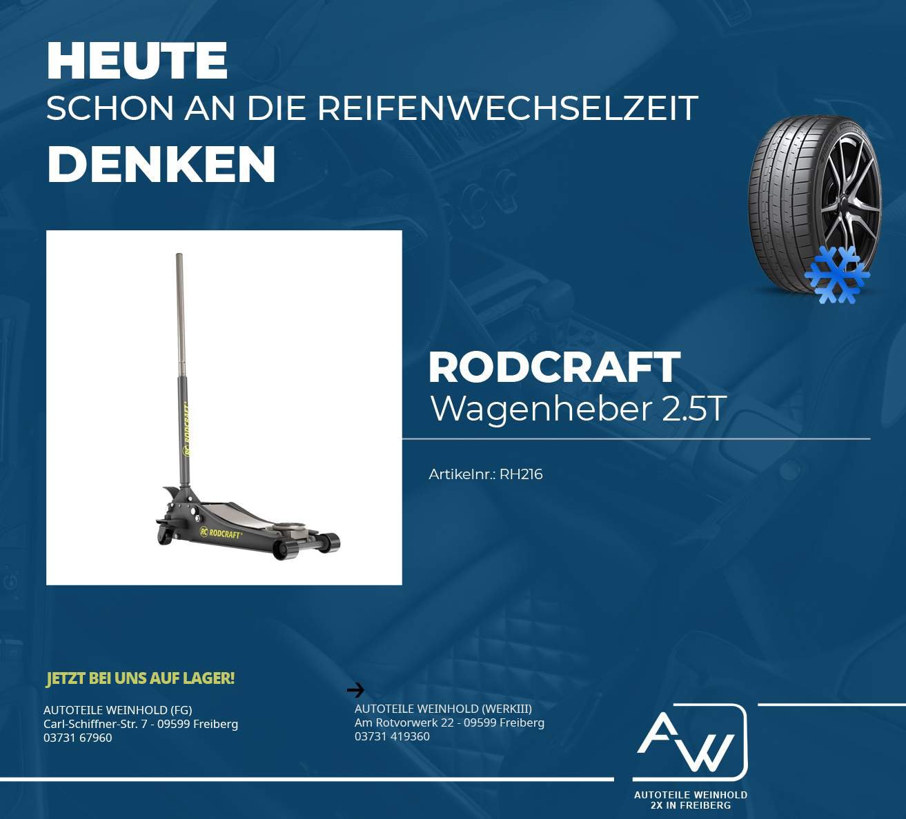 Rodcraft | Rangierwagenheber 2,5T – RH216