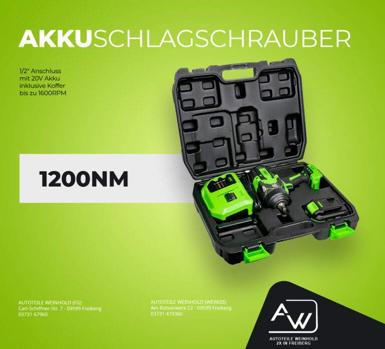 Read more about the article AKKU Schlagschrauber mit 1200NM